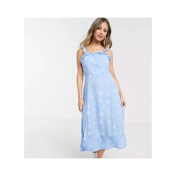 ASOS - NWT Gilli Square Neck Liberty Midi Dress - Picture 3 of 13